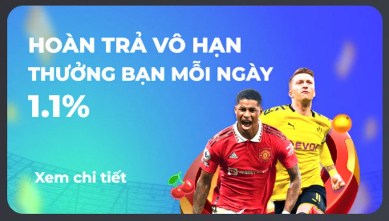 Hoàn trả vô hạn mỗi ngày áp dụng cho nhiều sản phẩm đổi thưởng tại UK88 Hoàn trả vô hạn mỗi ngày áp dụng cho nhiều sản phẩm đổi thưởng tại UK88