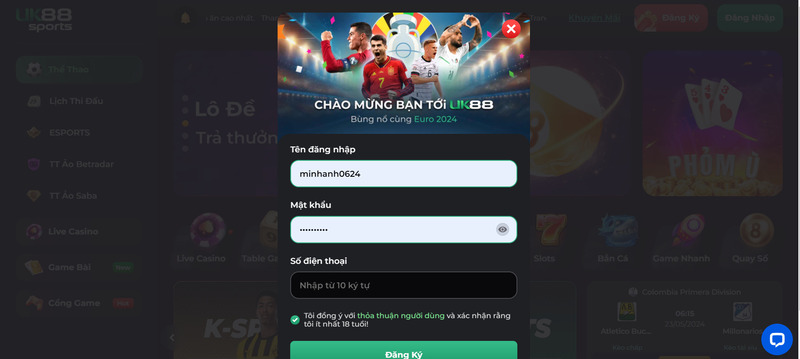 Mở tài khoản hội viên tại UK88 để tham gia cá cược tại bộ môn Cầu lông Mở tài khoản hội viên tại UK88 để tham gia cá cược tại bộ môn Cầu lông